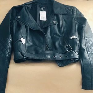 FAUX LEATHER JACKET